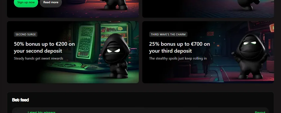 Get welcome deposit bonus